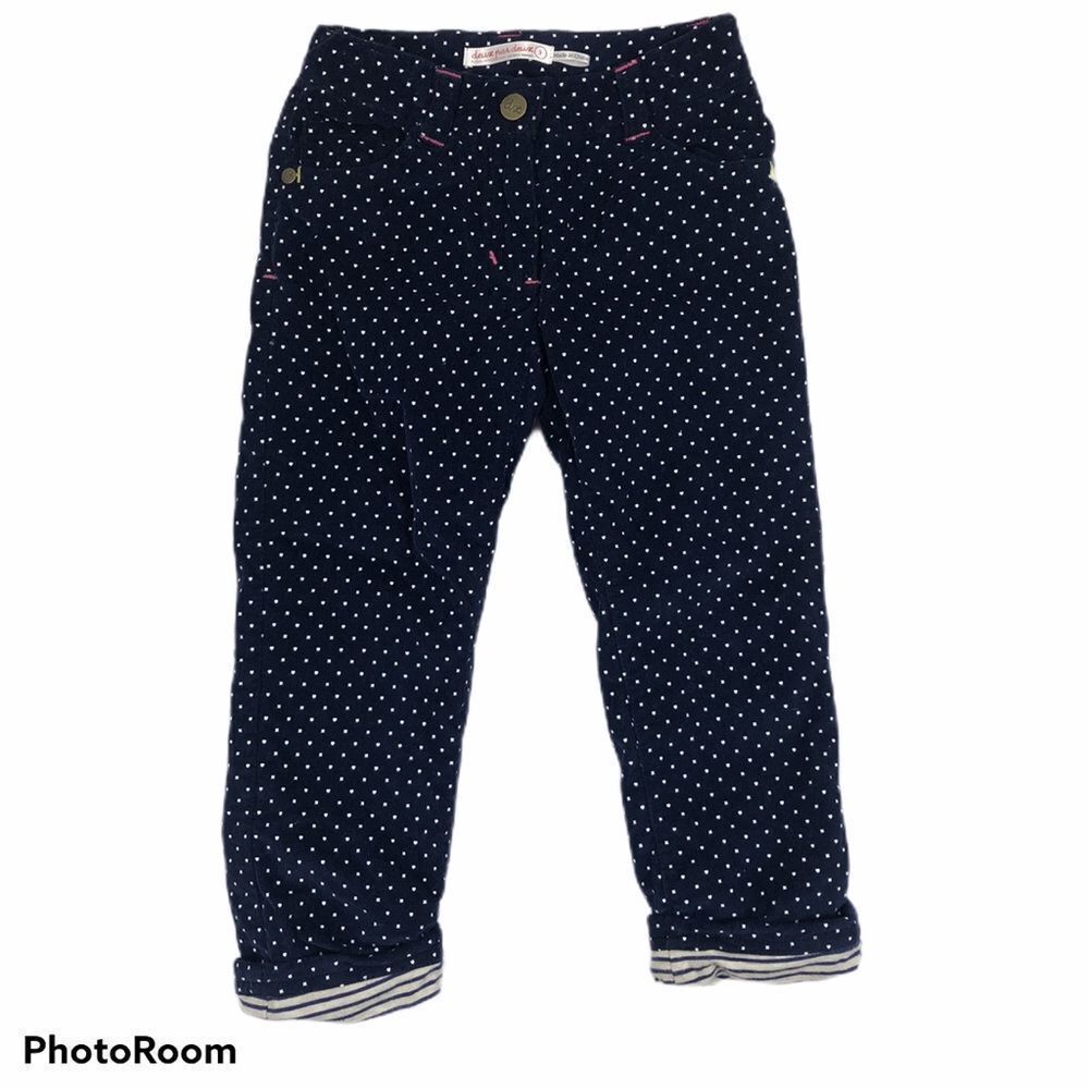 Deux par Deux Girls Corduroy Polka Dot Pants 3